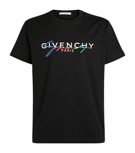 black tee shirt givenchy|black and white givenchy shirt.